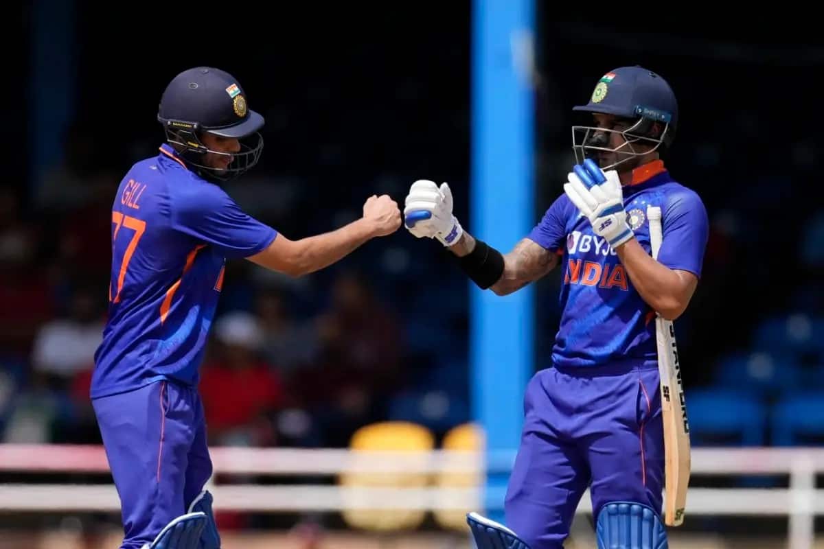 Shikhar Dhawan and Shubman Gill set a unique batting record in Auckland ODI